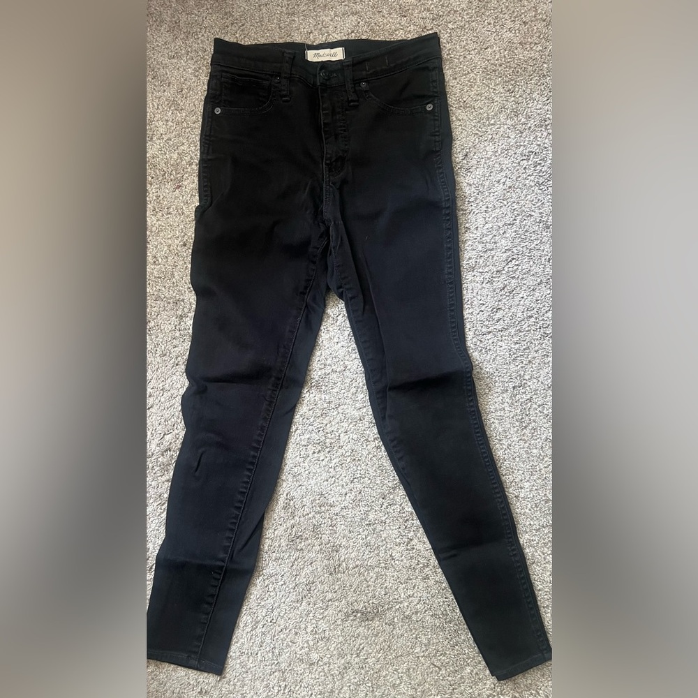 Madewell Black High-Rise Skinny Jeans